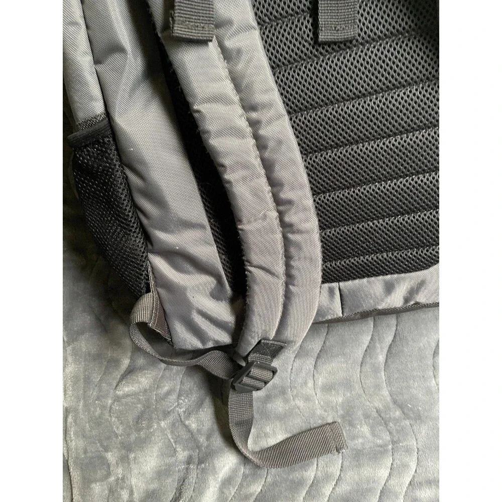 Eddie Bauer Backpack Gray Black Adjustable Straps Pockets Baby Diaper Bag Travel